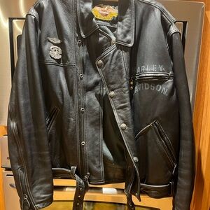 Harley-Davidson Black Leather Jacket.  Excellent condition.